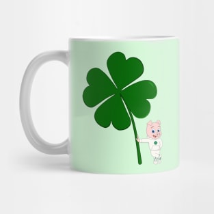 Happy Pig and Lucky Clover Mug